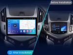 Штатна магнітола FORS.auto для Chevrolet Cruze 2012-2015 — вигляд збоку