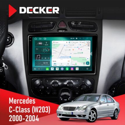 Штатна магнітола Mercedes-Benz C-Class (W203) 2000-2004 Decker D9-004 з DSP 360 та 2k екраном