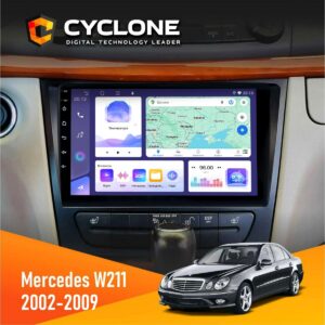 Штатна магнітола Mercedes Benz E Class (W211) 2002-2009 Cyclone C9-011