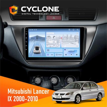 Штатна магнітола Mitsubishi Lancer 9 Cyclone C9-012 вигляд спереду