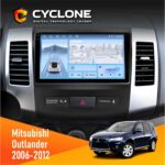 Штатна магнітола Mitsubishi Outlander XL 2006-2012 Cyclone C9-012 4x64 DSP 4G