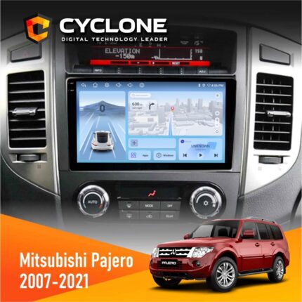 Штатна магнітола Mitsubishi Pajero 2007-2021 AMP Rockford Cyclone C9-012 4x64 DSP 4G