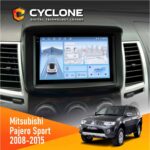Штатна магнітола Mitsubishi Pajero Sport 2008-2015 Cyclone C9-012 4x64 DSP 4G