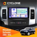 Штатна магнітола Mitsubishi Outlander XL 2006-2012 Cyclone C9-011 4x64, DSP
