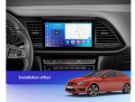Мультимедійний центр FORS auto в інтер'єрі Seat Leon