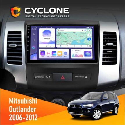 Штатна магнітола Mitsubishi Outlander XL 2006-2012 AMP Cyclone C9-011 4x64, DSP
