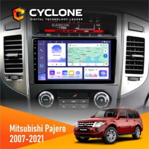 Штатна магнітола Mitsubishi Pajero 2007-2021 AMP Rockford Cyclone C9-011 4x64, DSP