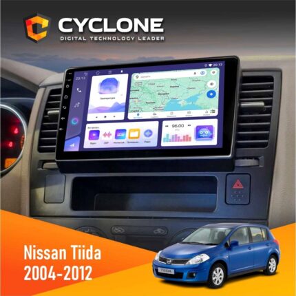 Штатна магнітола Nissan Tiida Cyclone C9-012 4x64 DSP 4G