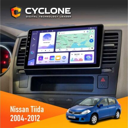 Штатна магнітола Nissan Tiida Cyclone C9-011 4x64, DSP