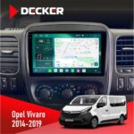 Штатна магнітола Opel Vivaro 2014-2019 Decker D9-004 6x128, DSP 360, 2k