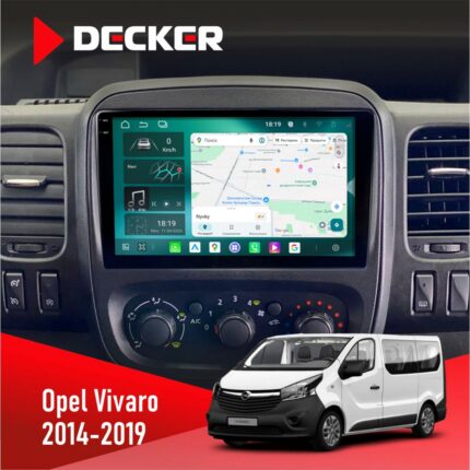 Штатна магнітола Opel Vivaro 2014-2019 Decker D9-004 6x128, DSP 360, 2k