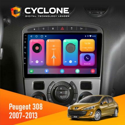 Штатна магнітола Peugeot 308 2007-2013 Black Cyclone C9 CPL 2x32