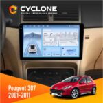 Штатна магнітола Peugeot 307 Cyclone C9-012 4x64 DSP 4G