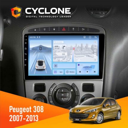 Штатна магнітола Peugeot 308 2007-2013 Black Cyclone C9-012 з DSP та 4G