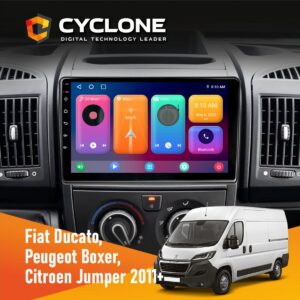 Штатна магнітола Peugeot Boxer 2011 Cyclone C9 для покращення аудіосистеми