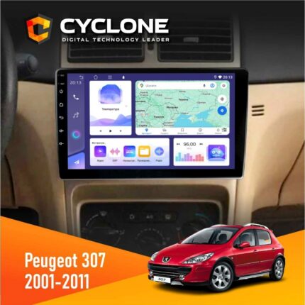Штатна магнітола Peugeot 307 Cyclone