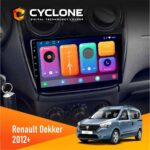 Штатна магнітола Renault Dokker, Sandero, Lodgy 2012+ Cyclone C9 CPL 2x32