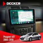 Штатна магнітола Peugeot 407 2004-2010 Decker D9-004 з DSP 360 та 2k екраном