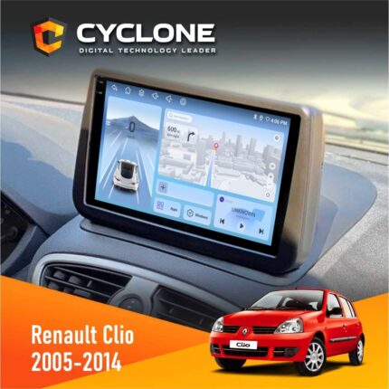 Штатна магнітола Renault Clio 2005-2014 Cyclone C9-012 4x64 DSP 4G