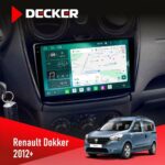 Штатна магнітола Renault Dokker, Sandero, Lodgy 2012+ Decker D9-004 6x128, DSP 360, 2k