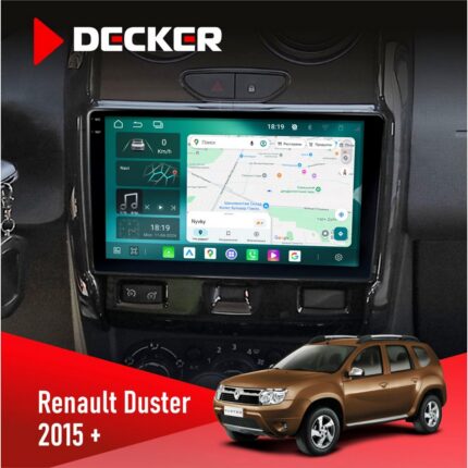 Штатна магнітола Renault Duster 2015+ Decker D9-004 6x128, DSP 360, 2k