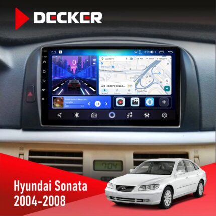 Штатна магнітола Hyundai Sonata 2004-2008 Decker D9-006 з 4G