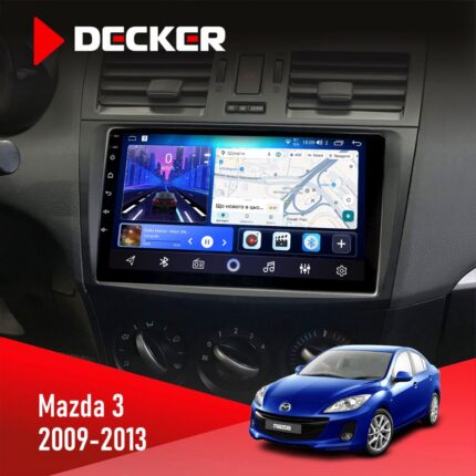 Штатна магнітола Mazda 3 2009-2013 Decker D9-006 з 4G модулем