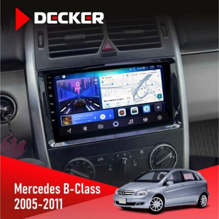 Штатна магнітола Mercedes B Class Decker D9-006 вид спереду