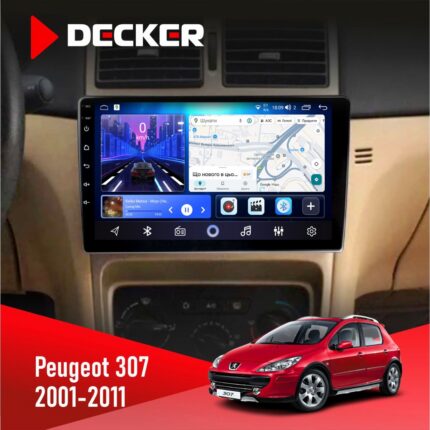 Штатна магнітола Peugeot 307 Decker D9-006