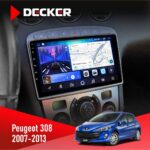 Штатна магнітола Peugeot 308 2007-2013 Silver Decker D9-006 4x64, 4G