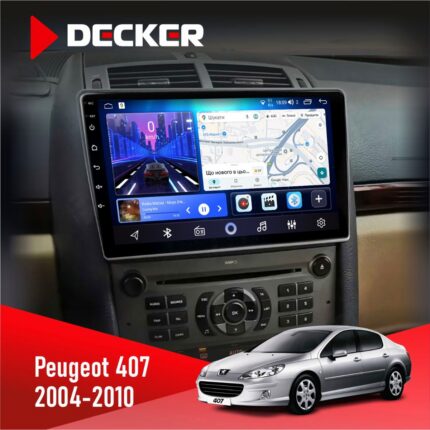 Штатна магнітола Peugeot 407 2004-2010 Decker D9-006 4x64, 4G