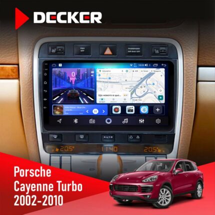 Штатна магнітола Porsche Cayenne Turbo 2002-2010 Decker D9-006 4x64, 4G