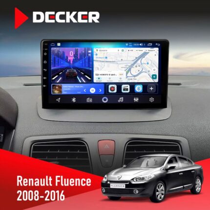 Штатна магнітола Renault Fluence Decker D9-006 4x64, 4G