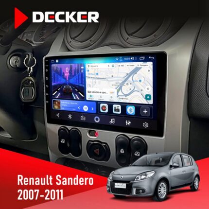 Штатна магнітола Renault Sandero 2007-2011 Decker D9-006 4G
