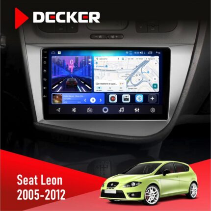 Штатна магнітола Seat Leon 2005-2015 Decker D9-006 4x64, 4G