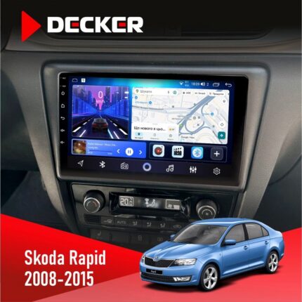 Штатна магнітола Skoda Rapid 2013-2018 Decker D9-006 4x64, 4G