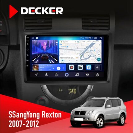 Штатна магнітола SsangYong Rexton 2007-2012 Decker D9-006 4x64, 4G