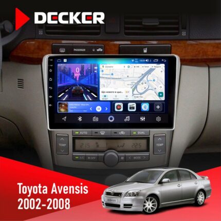 Штатна магнітола Toyota Avensis 2002-2008 Decker D9-006 4x64, 4G