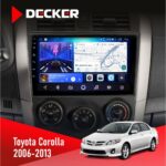 Штатна магнітола Toyota Corolla 2006-2013 Decker D9-006 4x64, 4G