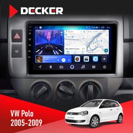 Штатна магнітола Volkswagen Polo 2005 2009 Decker D9-006 4x64, 4G