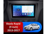 Штатна магнітола Skoda Rapid FORS auto FS 4 MAX Qled вигляд збоку