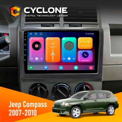 Штатна магнітола Jeep Compass 2007-2010 Cyclone C10-001 2x64 CPL