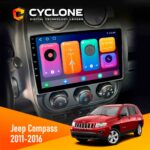 Штатна магнітола Jeep Compass, Patriot 2011-2016 Cyclone C10-001 2x64 CPL