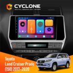 Штатна магнітола Toyota Land Cruiser Prado 150 2017-2020 Cyclone C10-001 2x64 CPL