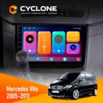 Штатна магнітола Mercedes-Benz Vito 2003-2014 Cyclone C10 001 2x64 CPL