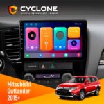 Штатна магнітола Mitsubishi Outlander 2015 Cyclone C10-001 2x64 CPL