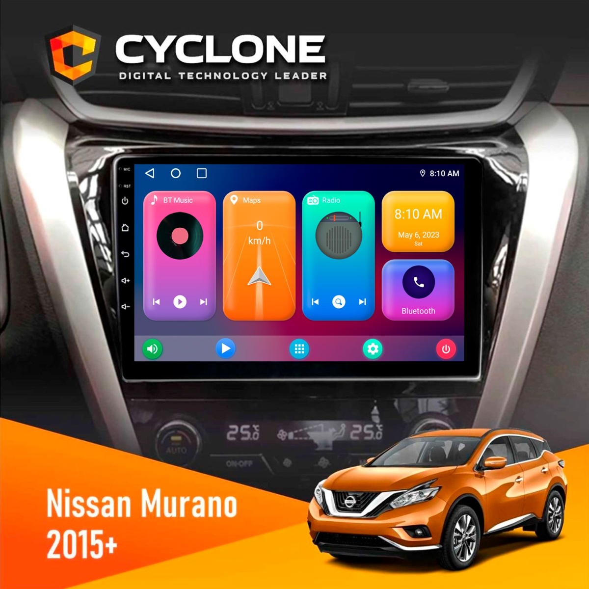 Штатна магнітола Nissana Murano 2015 Cyclone C10-001 2x64 CPL Магнітола Nissan Murano 2015