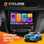 Штатна магнітола Nissan Qashqai 2014 Climate Cyclone C10-001 2x64 CPL