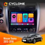 Штатна магнітола Nissan Teana 2013 2018 Cyclone C10-001 2x64 CPL