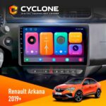 Штатна магнітола Renault Arkana, Duster 2019 Cyclone C10-001 2x64 CPL
